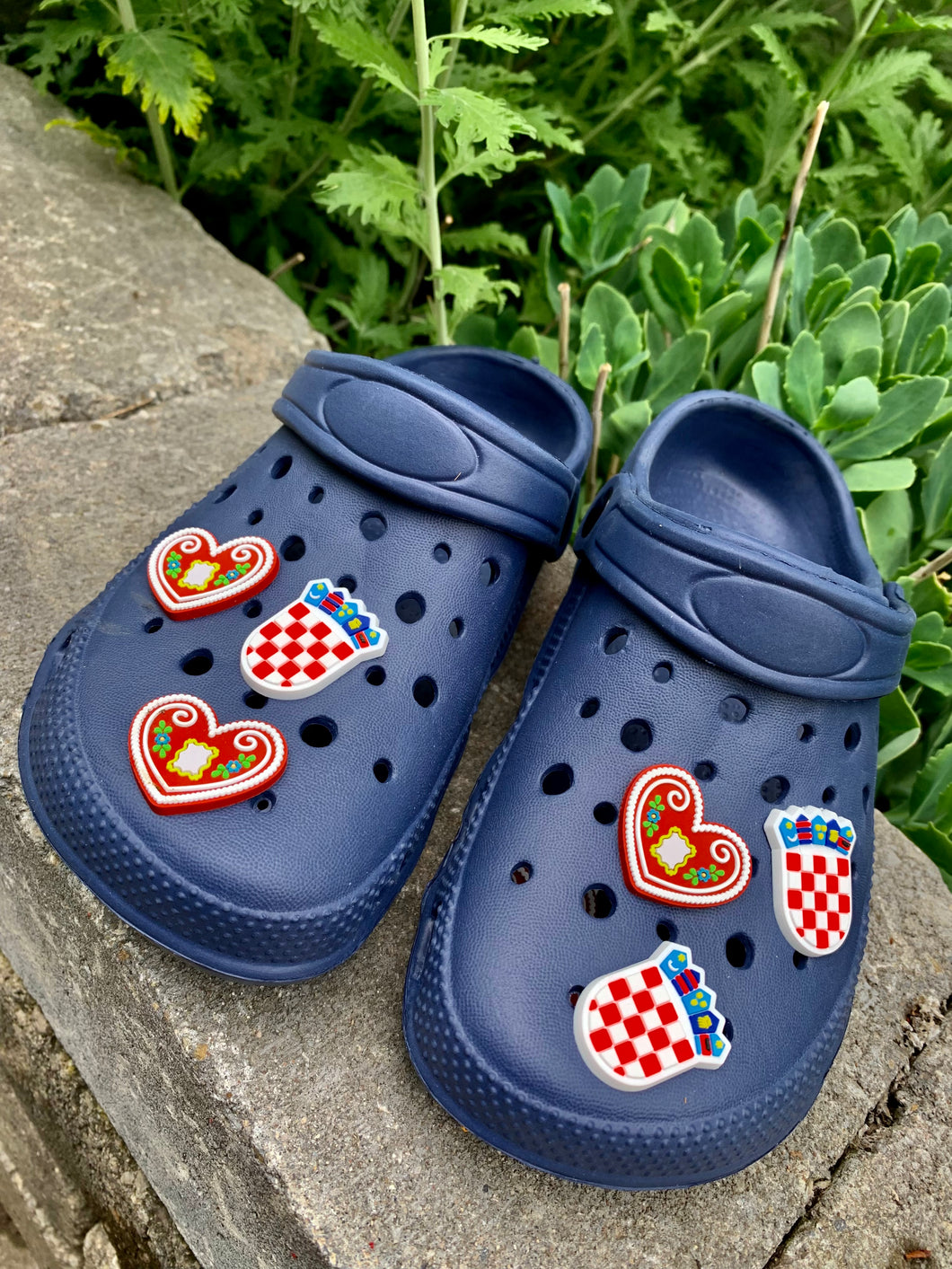 Shoe charms FIVE pack - Heart / Licitarsko Srce & Croat Coat of Arms / Grb