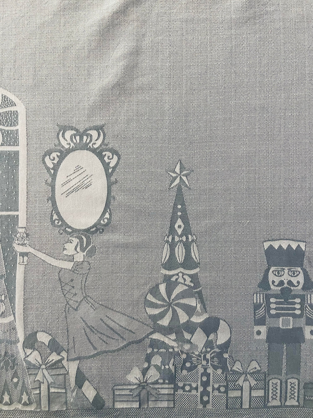 Tea towel NUTCRACKER, gray