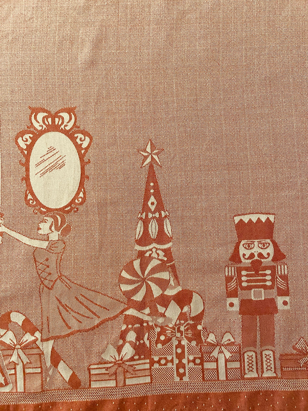 Tea towel NUTCRACKER, red