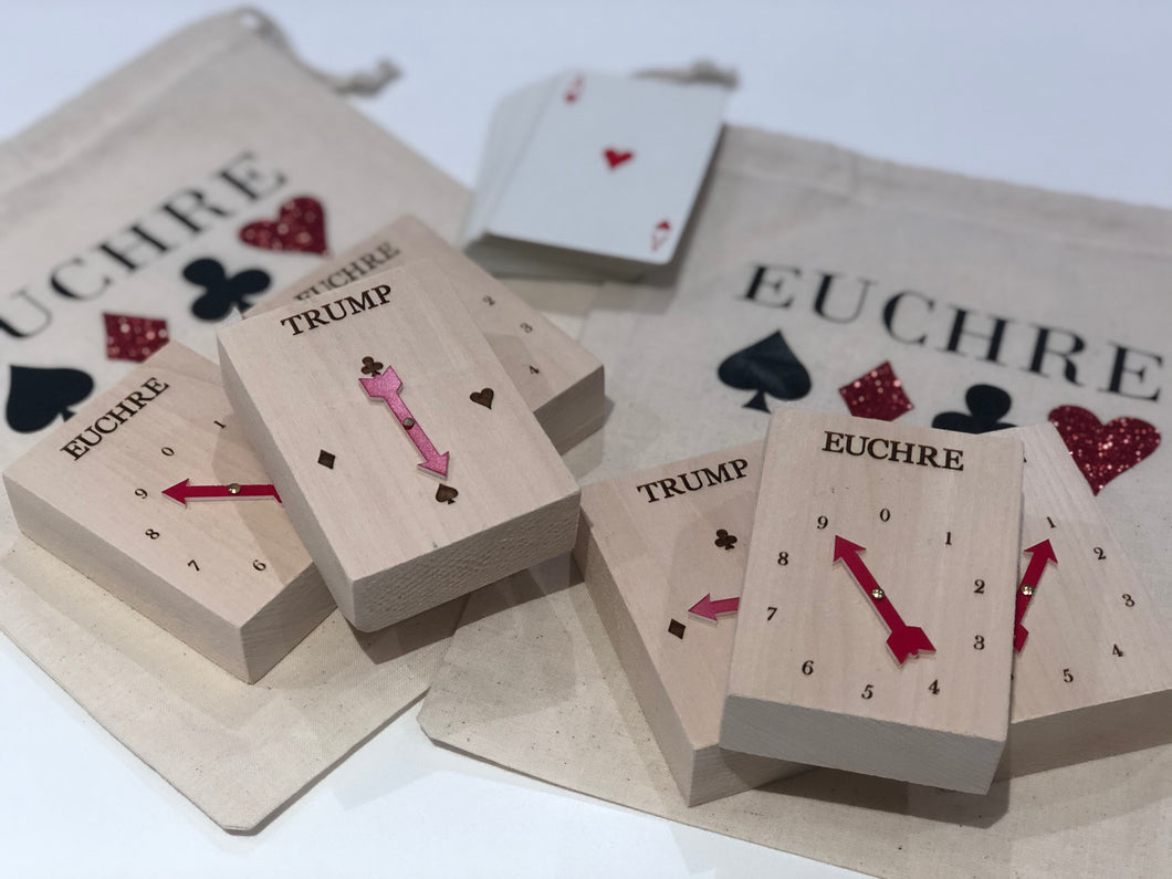 Euchre Score Card Set